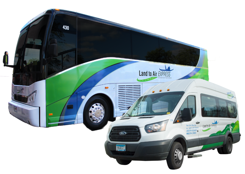 Land to Air Motorcoach Bus and Shuttle Bus